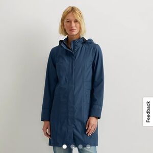 Eddie Bauer, size L, Women's Girl On The Go Waterproof Trench Coat, color: Dusk.